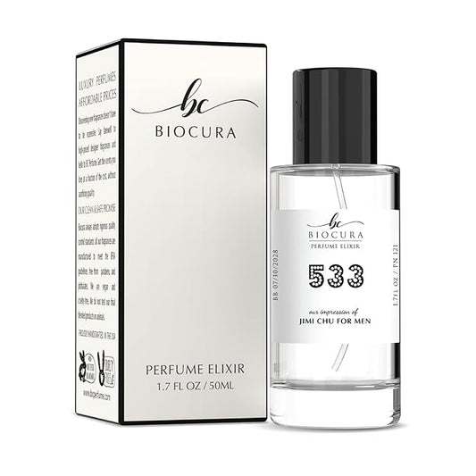 BC Perfume 533 Inspired by Jimi Chu For Men For Men Replica Fragrance Dupes Eau de Parfum Spray Bottle 1.7 Fl Oz/50ml-X1