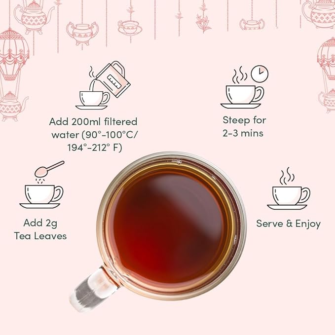 VAHDAM, Limited Edition - Turmeric Herbal Wellness Tea Gift Set - 6 Oprah's Favourite Turmeric Herbal Blends in Gift Box | Gluten Free, Non GMO | Gifts for Him/Her | Tea Gifts for Men & Women