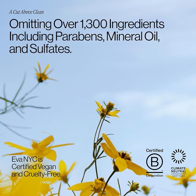 Eva NYC Gentle Daily Cleansing Shampoo and Conditioner Set - Weightless Healthy Hair with Amino Acids for Moisture + Shine - Removes Oil - Fine to Medium Hair - Lavender Scent - 10 fl oz (Pack of 2)