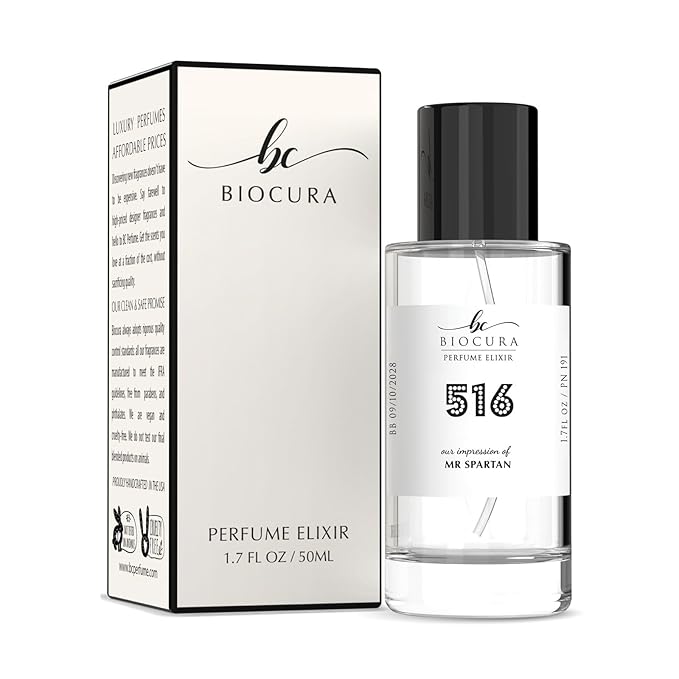 BC Perfume 516 Inspired by Mr. Spartan For Men Replica Fragrance Dupes Eau de Parfum Spray Bottle 1.7 Fl Oz/50ml-X1