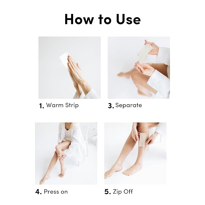 Persian Multi-Zone Wax Strips | 4 Sizes, 60 Strips | Pre-Lined for Face, Legs, Body, Bikini & Underarms | Hair Removal Waxing Kit with Aftercare Oil | Easy, Ready-to-Use | All-Natural Ingredients