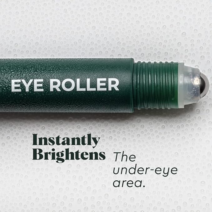 Wolf Project Under Eye Roller - Korean Beauty, with Caffeine, Vitamin C and Peptides - Energizing Serum for Dark Circles and Puffiness, Fine Lines, Wrinkles - Gel-Based Brightening Cream