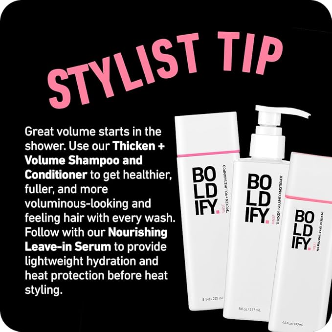 Boldify Dry Texture Spray - Hair Volumizer and Texturizing Spray for Fine Hair - Stylist Recommended Volume Products for Women & Men