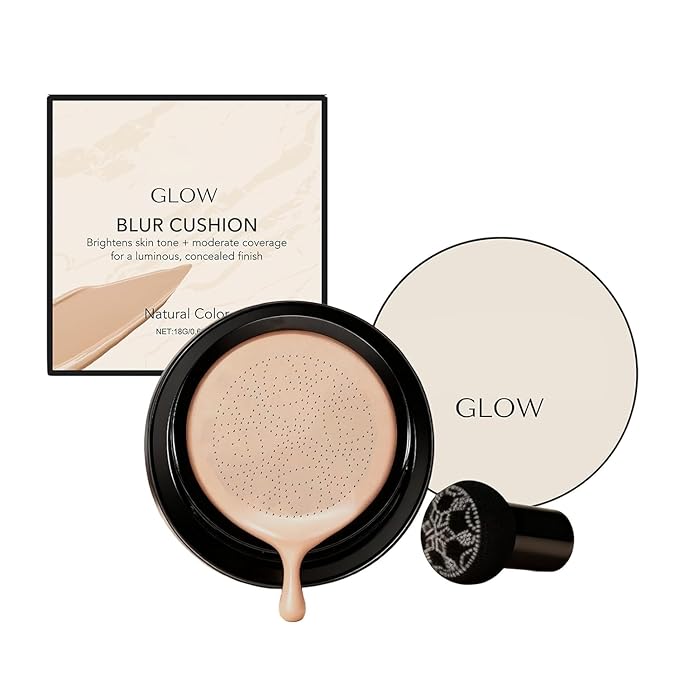 Makeup Foundation for Older Women,2026 New Mushroom Head Air Cushion CC Cream - BB Cream Foundation Makeup Moisturizing Concealer Lightweight Long-Lasting Full Coverage,Evens Skin Tone (Natural color)