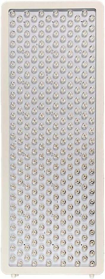 BestQool Red Light Therapy Device, 4 Wavelengths Full Body Infrared Red Light Therapy, Elite Grade Dual Chip 300 LEDs, High Power Panel for Pain Relief, Muscle, Skin, Energy. 500W. Modular Design.