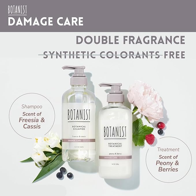 Organic Hair Conditioner for Damaged & Tangled Hair Women & Men, Keratin Treatment for Itchy Scalp with Camellia & Sunflower Seed Oil in Japan, Sulfate& Paraben Free, PEONY& BERRY, 16.2 Fl Oz