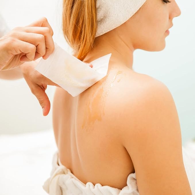 2PCS Non-woven Wax Strip Roll for Body and Facial Hair Removal, 2.76" X 100 Yards Tear-Resistant Waxing Paper for Eyebrow, Leg Removal, Salon Grade