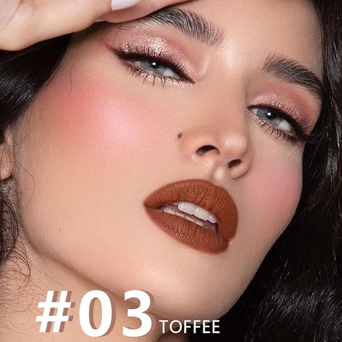 AMY'S DIARY Brown matte lipstick Lipstick Lip Makeup, Precision Tip Matte Lip Crayon, Longwear Up To 24Hrs, Lead The Way,Smudge Waterproof for Women Smudge Waterproof for Women (3# Nude Brown, 1 pc)