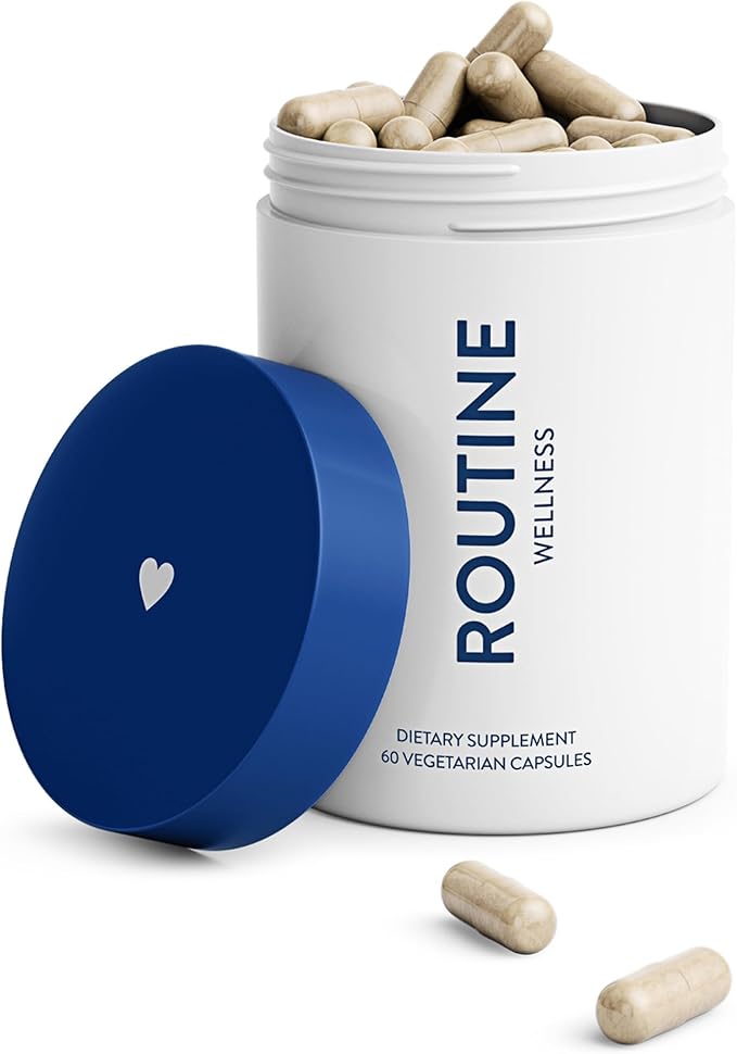 Routine Wellness Hair Growth Supplement - Clinically Tested for Thicker, Fuller Hair - Reduces Wrinkles, Fine Lines - Gluten Free, Ideal for Women & Men with Thinning Hair - 1 Bottle, 30 Day Supply