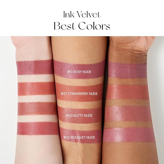 Peripera Ink the Velvet Lip Tint - High Pigment Color, Longwear, Weightless, Not Animal Tested, Gluten-Free, Paraben-Free (031 WINE NUDE)