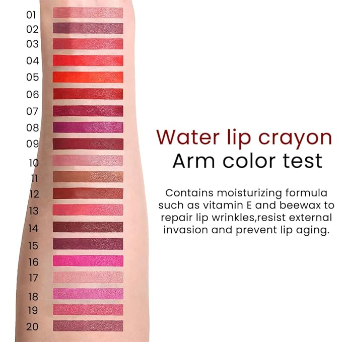 Charm Orange Crayon Matte Lipstick Lip Liner Pencil, Moisture Smooth Lipstick Pencil, With pencil sharpener Sharpenable Lip Pencil, Ultimate Lip Crayon for Women Smudgeproof Waterproof 05#