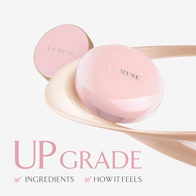LA MUSE Glow Cushion Foundation No.22 Neutral Beige | Matches Your Skin Tone Perfectly | 65% Hyaluronic Acid Formula Moisturizes Dry Skin | Radiant Glow with Smooth Texture | Light to Medium Coverage