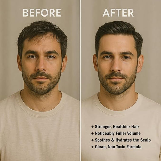 HygieneLab Men's Hair Care Duo– EWG Verified Shampoo (10 fl oz) & Conditioner (10 fl oz) – Fragrance-Free, Paraben-Free Duo for All Hair Types – Gentle Cleanse & Hydration with Premium Formula