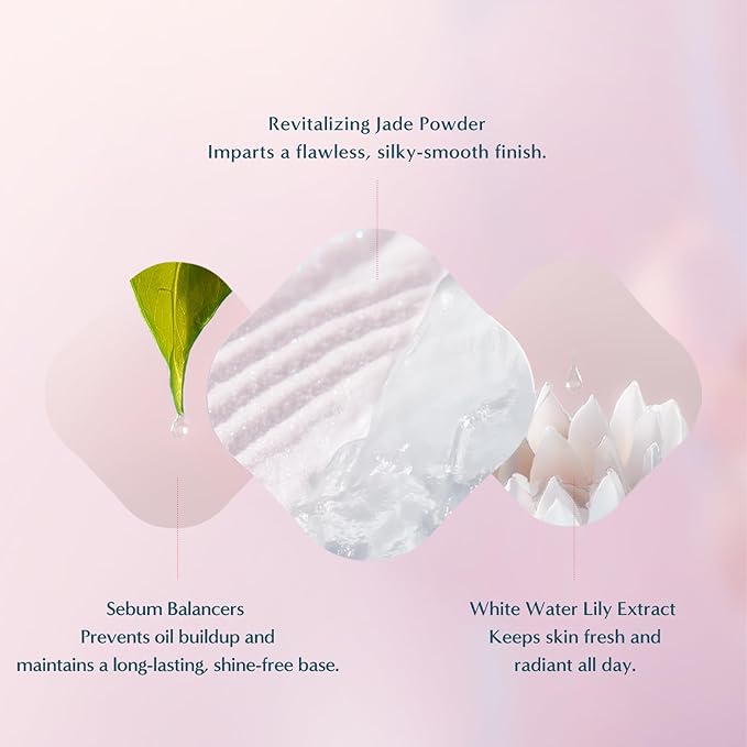 FLORASIS Flawless Jade Breathable Pressed Powder (Ode to Embroidery) (06 Peach, 1 Count)