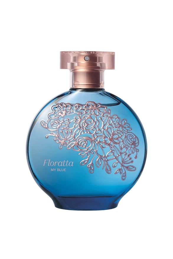 O BOTICARIO Floratta My Blue Eau de Toilette, Long-Lasting, Woody Floriental Fragrance Perfume for Women, 2.5 Ounce
