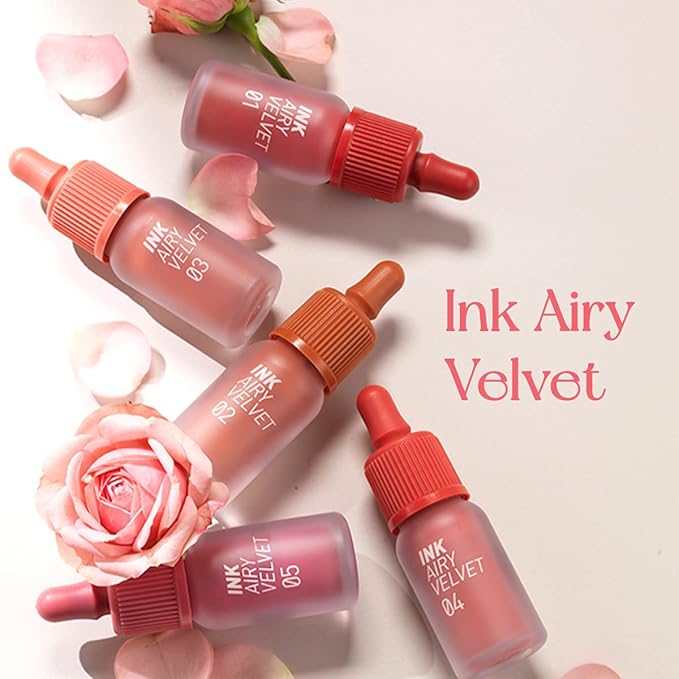 Peripera Ink Airy Velvet Lip Tint | High-Pigmentation, Lightweight, Soft, Moisturizing, Not Animal Tested (028 BERRY GOOD PINK (NEW))