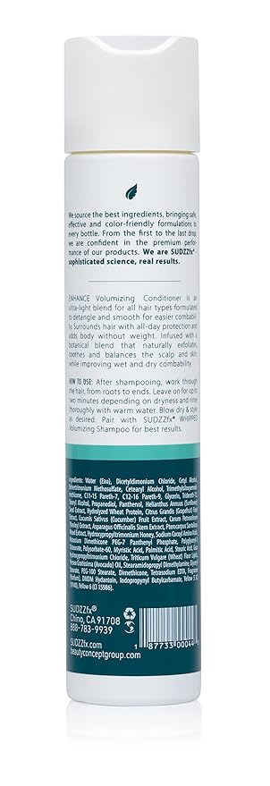 SUDZZFX Enhance Daily – Detangling Formula – Suitable for All Hair Types – For Men & Women – Sulfate Free, 10.1 Fl Oz