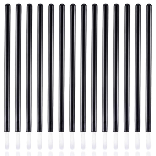 100PCS Disposable Black Lip Brushes, Mini PYO Cookie Paint Brushes, Disposable Nail Polish Applicators for Lipstick Gloss Application, Nail Art, Nail Polish Detail Work, Daily Makeup