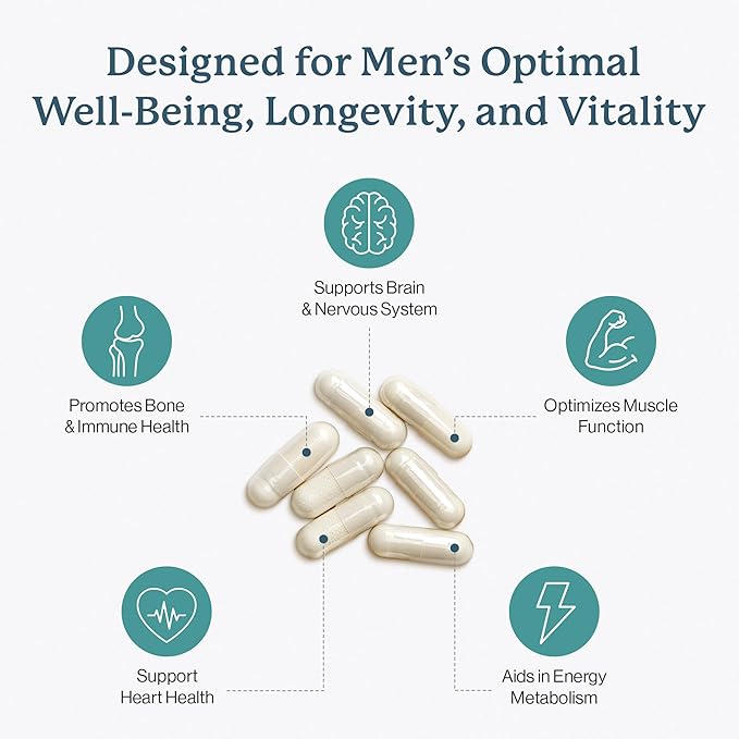 Dr. Fuhrman Multivitamin for Men + D3 Vitamin for Immune Support | Vegan Formula Men’s Multivitamin with B12 & Zinc | Whole Food multivitamin Packed with 17 Fruits & Veggies | Non GMO | 120 Capsule