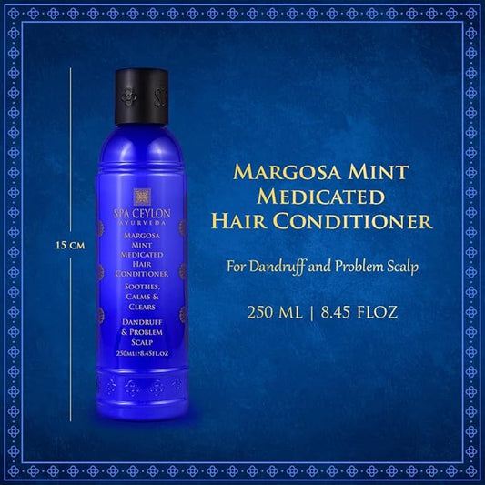 SPA CEYLON Margosa Mint Medicated Hair Conditioner | Treat and Control Dandruff and Itchy Scalp | Soothes Calm and Clears Hair and Scalp | For Dandruff & Problem Scalp