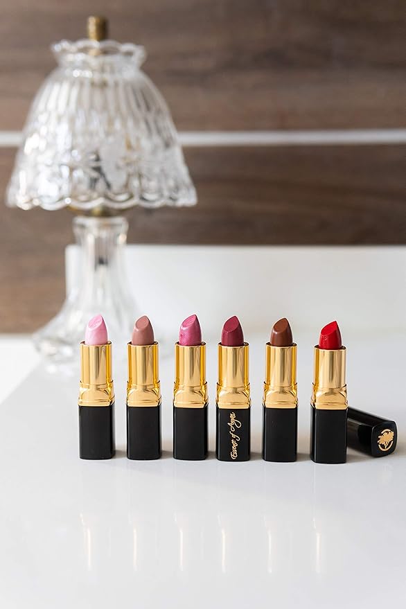 Essence Of Argan Dark Brown Lipstick for Cracked & Dry Lips - 100% Organic Argan & Jojoba Oil, Shea Butter & Aloe Vera - Hydrating & Deep Moisturizing Chocolate Brown Long Lasting Lipstick for Women