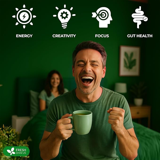 FreshDrinkUS, 24 Packs of Premium Herbal Kidney Support Tea – Ginseng Six Treasure Blend, 9 Powerful Ingredients, 10g/Bag – Men's Wellness Tea with Ginseng and Five Treasure Aid Root.