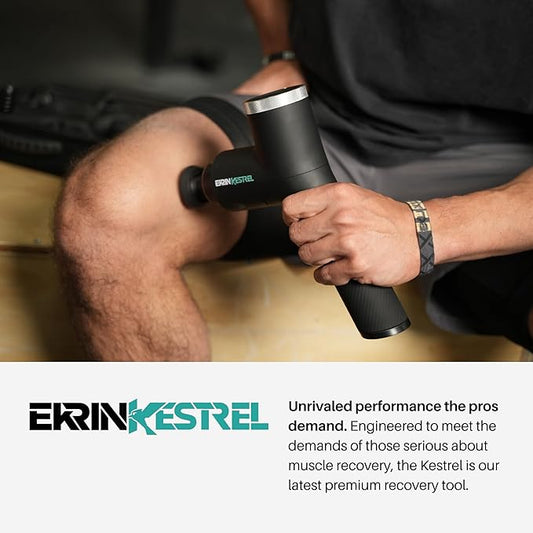 Ekrin Athletics Kestrel Massage Gun: Enhanced Precision & Comfort for Superior Muscle Recovery & Wellness | Relieve Sore Muscles and Stiffness