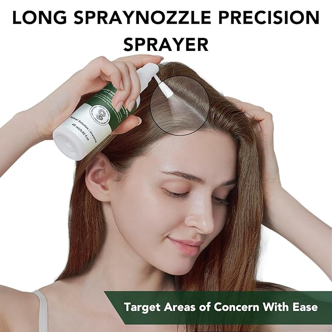 Minoxidil Hair Growth Spray for Men & Women, 5% Minoxidil Topical Solution Hair and Beard Growth Serum, Advanced Hair Regrowth Oil Treatment for Hair Loss, Thinning, Hair Regrowth & Thicker 2.02 fl.oz