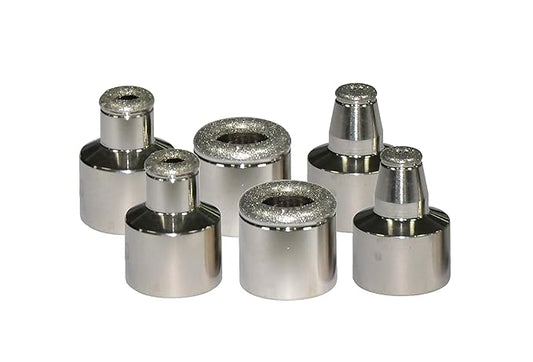 (6 Count, 2 of Each Type, with 100 of 11mm Filters) Diamond Microderm Microdermabrasion Replacement Tips, Spa and Home Beauty Skin Care for Exfoliation