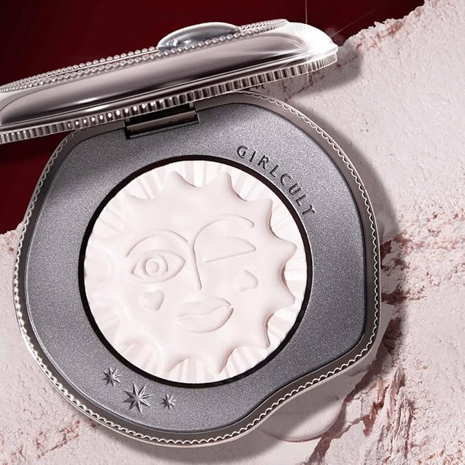 Brightening Blush Highlighter – Satin Glow in Pearlescent White, Multi-Use Face Highlighter & Powder Blush, Buildable Natural Glow for Cheeks (#16)