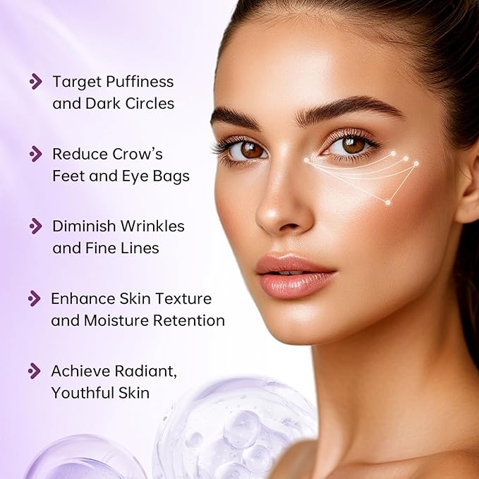 COSMOO Active Anti-Wrinkle Eye Cream, 20g/0.7Oz, Anti-Aging Active Eye Cream, Anti-Oxidation, Fade Fine Lines, Reduces Wrinkles, Dark Circles & Puffiness for Youthful, Bright Eyes