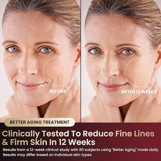 FDA-Cleared Red Light Therapy for Face - Anti-Aging, Wrinkles & Acne with 7 Modes, 850nm Infrared red Light Therapy, LED Face Mask with 432 LEDs,at Home & Travel