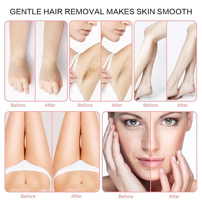 1.2L Double Portable Wax Warmer Machine for Painless Hair Removal, Women Men Professional Wax Heater with Adjustable Temperature Set, 40pcs Sticks