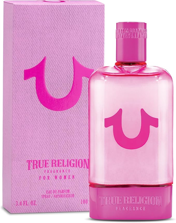 True Religion Fragrance for Women - Eau De Parfum Spray, Perfume for Women, Fruity, Floral & Amber Fragrance, EDP, Designer Scent for Her, Long Lasting - 3.4 fl oz (100 mL)