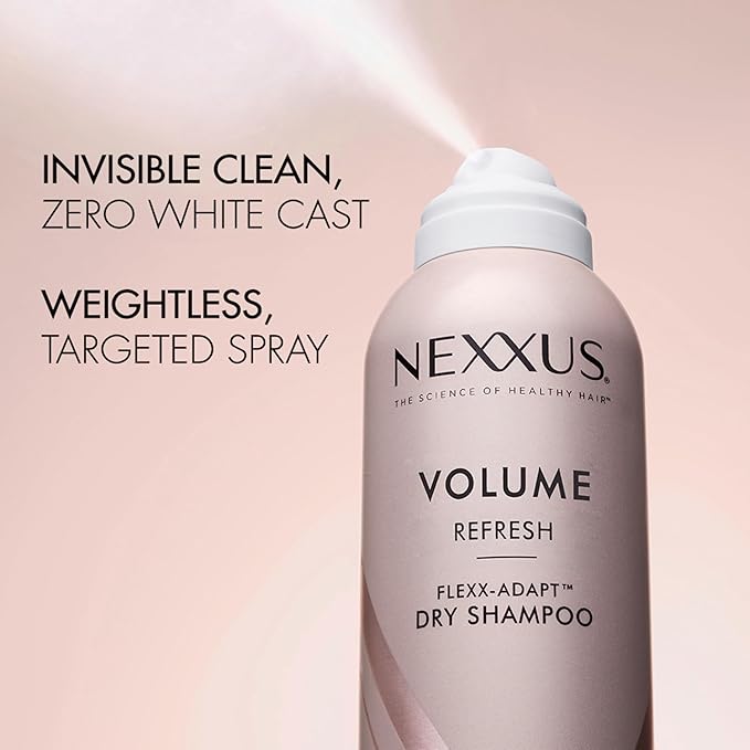 Nexxus Styling Refreshing for Hair Volume Volume Refresh Dry Shampoo Powered by FLEXX-ADAPT Technology and Infused with a Protein Complex 5 oz