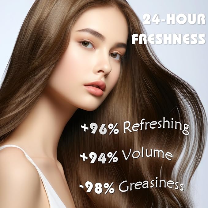 7.61Oz Hair Dry Shampoo Spray, Instantly Refreshes Hair No White Residue, Refresh Hair with Rice Starch - Absorbs Excess Oil, Oil Control and Volumizing Dry Shampoo for Women