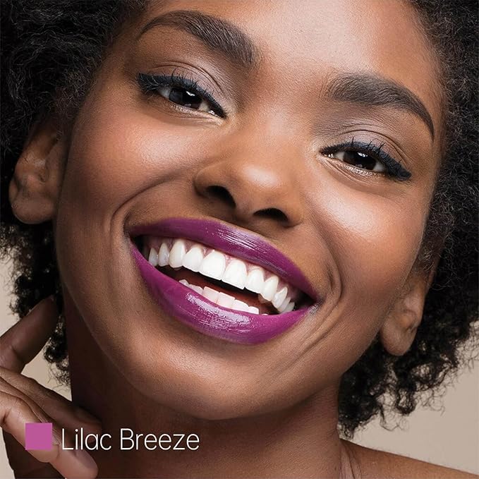 Purple Moisturizing Lipstick – Hydrating Long-Lasting Cream Lip Balm for Dry Lips, Soft Lilac Glossy Tint, Waterproof, All-Day Wear (Lilac Breeze)
