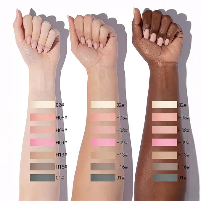 Erinde Single Matte Eyeshadow Palette, Velvet Eye Shadow Compact Powder Natural Makeup, Long-Lasting Eye Makeup, Ultra-Blendable, Pigmented Color, Vegan Formula, H13 Sandstone