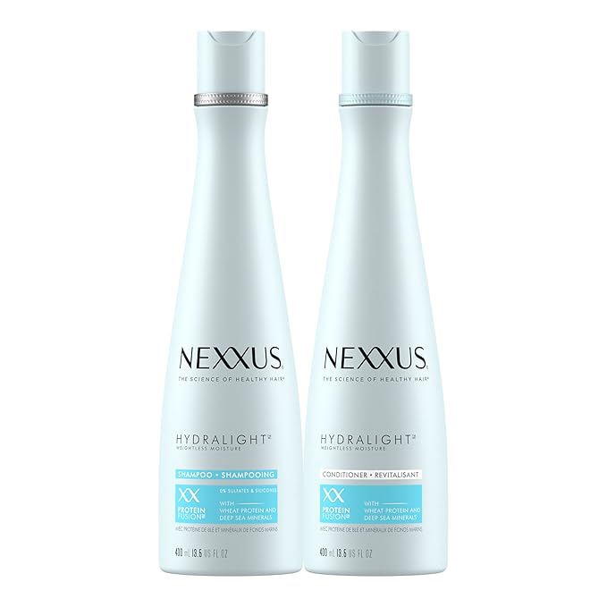 Nexxus Shampoo and Conditioner Hydra-Light 2 Count for Oily Hair Hair Care System Formulated With Proteinfusion Blend 13.5 oz