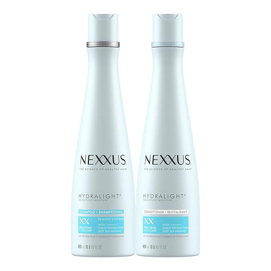 Nexxus Shampoo and Conditioner Hydra-Light 2 Count for Oily Hair Hair Care System Formulated With Proteinfusion Blend 13.5 oz