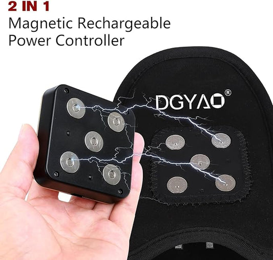 Cordless Red Infrared Light Therapy for Foot Comfort Rechargeable Slipper LED Light Therapy Pad Device for Foot Toes Instep Heel Home Travel Use