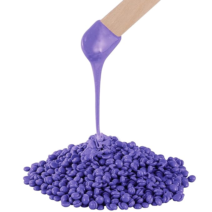 2.5 lb Body Wax Beads for Hair Removal, Brazilian Waxing Beads Bulk for Sensitive Skin Coarse Hair, Bikini Face Leg Armpit Back Chest with 20 Sticks, For At-Home and Professional Salon Use, Black