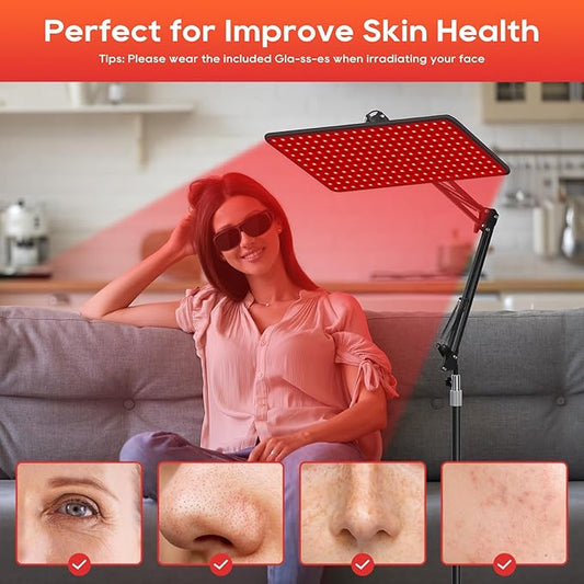 Red Light Therapy, Infrared Redlight-Therapy for Body and Face Lamp Device with Remote Control, Gift for Women Wife Mom Sister Girlfriend