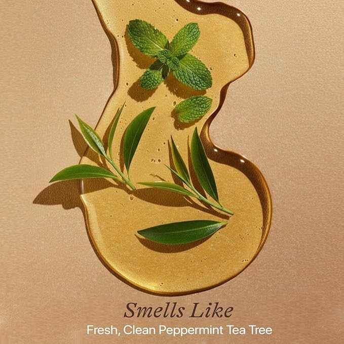 Beauty by Earth Peppermint Tea Tree Oil Shower Gel Body Wash - Made in USA with Organic & Natural Ingredients, Mens Body Soap Liquid, Moisturizing Cleansing Gel for Men & Women, Non Toxic Body Wash