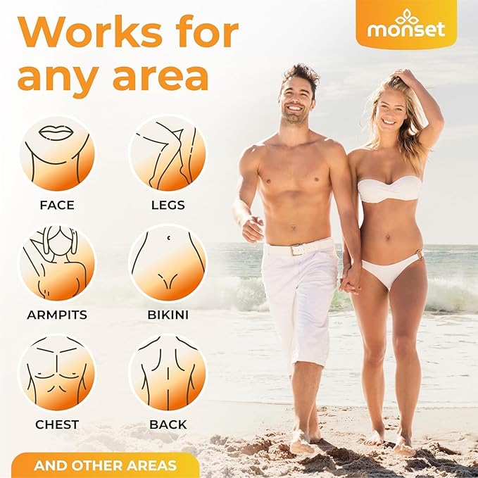 Wax Strips 76 Count – 56 Body Strips, 20 for Face and 24 Finish Wipes – Body and Facial Hair Removal for Women and Men – Hair Remover Wax Kit for Upper Lip, Legs, Underarms – 2 Pack