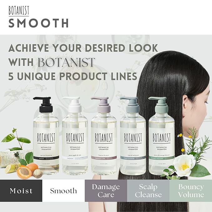 Organic Hair Conditioner for Dry & Frizzy Hair Women & Men, Keratin Treatment by Natural Protein, Macadamia Nut Oil & Jojoba Oil in Japan, Sulfate &Paraben Free, Green Apple& Rose, 16.2 Fl Oz