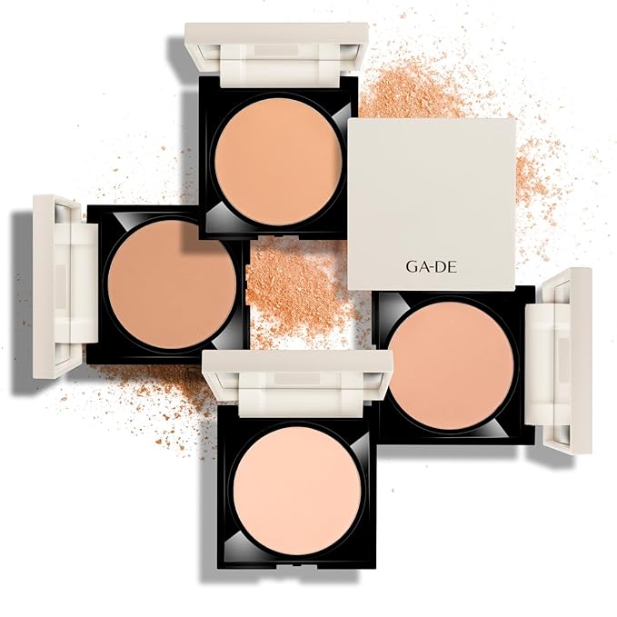 GA-DE Longevity Second Skin Pressed Powder - Face Makeup - Blurs Imperfections and Smooths Fine Lines - 508 Deep - 0.39 oz Foundation Powder
