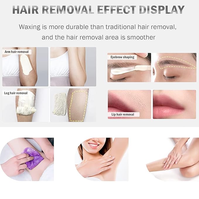 5.5Lbs Professional Wax Warmer for Hair Removal with 0-120C Temperature Control, Large Wax Pot for Salon and Self-use, Gift