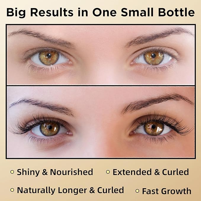 ASAMO Eyelash & Eyebrow Growth Serum - 2-in-1 Lash & Brow Enhancer for Longer, Thicker, Fuller Looking Lashes - Advanced Peptide Formula, Vegan & Cruelty-Free, Safe for Sensitive Eyes - 3ml