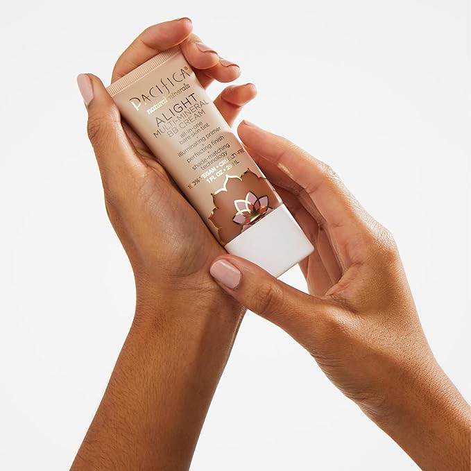Pacifica Beauty Alight Multi Mineral BB Cream - Shade 3, Makeup, Hyaluronic Acid, Skin Tint, Makeup Primer, Iluminator, Minimize Pores, Fine Lines, Uneven Skintone, Vegan, 1 fl oz (1 Count)